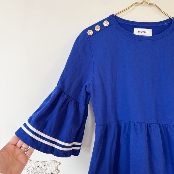 Muveil The Sailor Collection Nautical Bell Sleeve Swing Top 40 / M - L - Picture 2 of 9